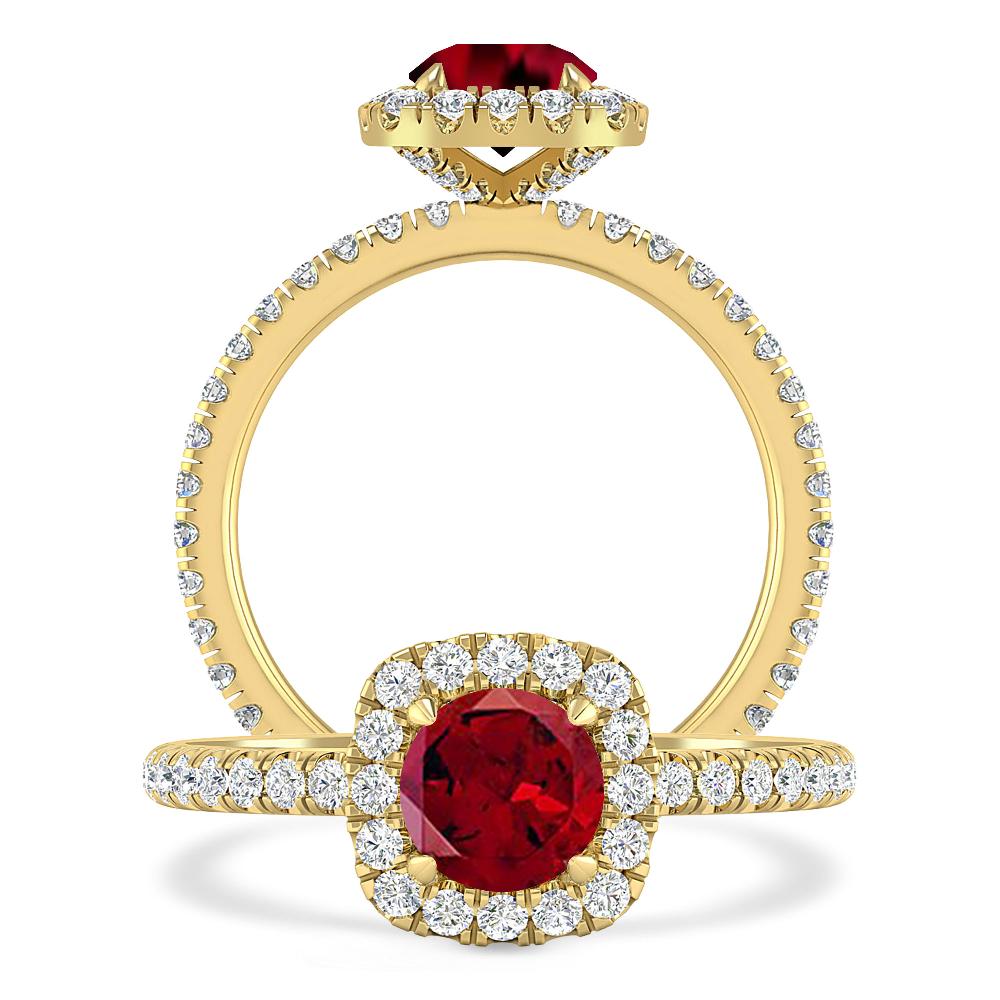 Yellow Gold - Garnet