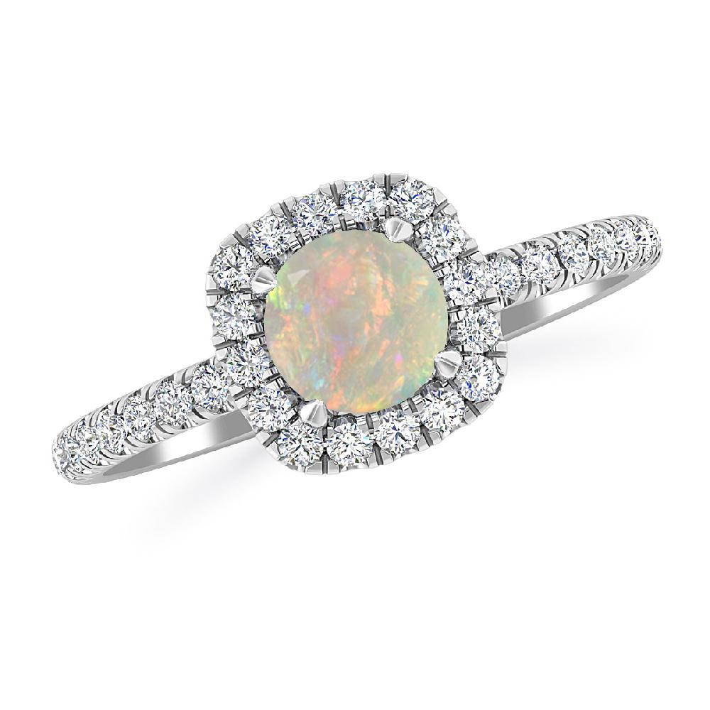 White Gold - Opal