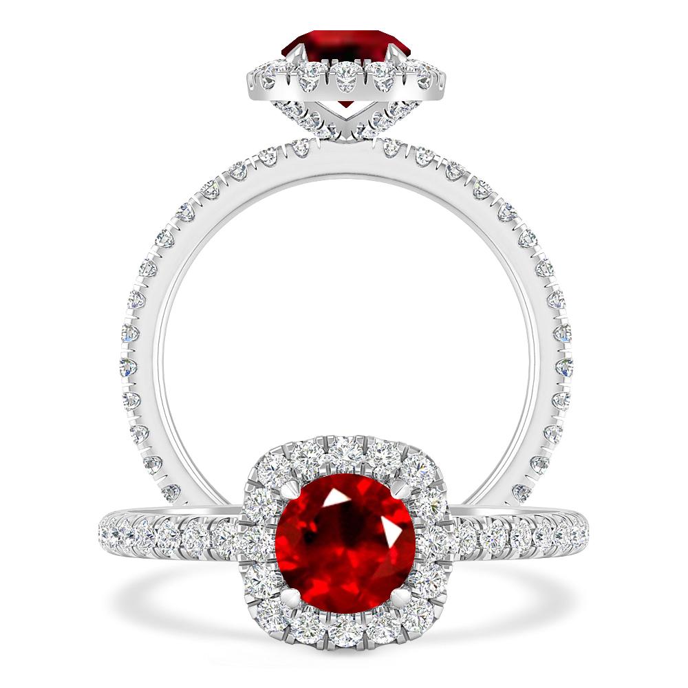 White Gold - Ruby