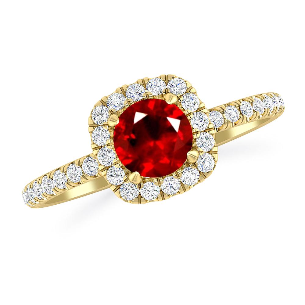 Yellow Gold - Ruby