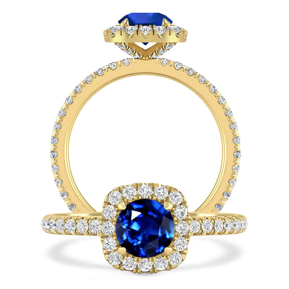 Yellow Gold - Sapphire