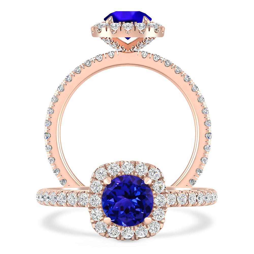 Rose Gold - Tanzanite