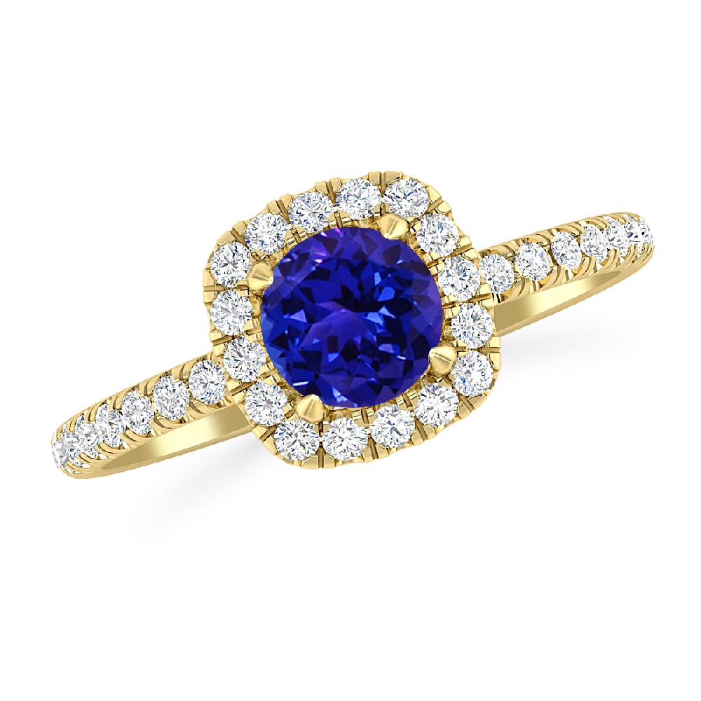 Yellow Gold - Tanzanite