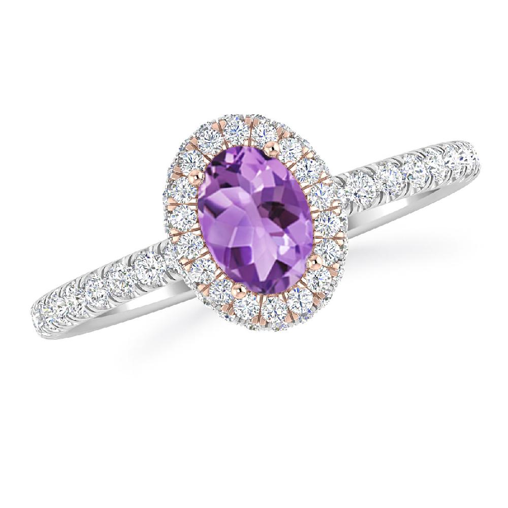 White Gold - Amethyst