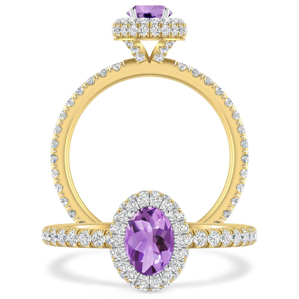 Yellow Gold - Amethyst