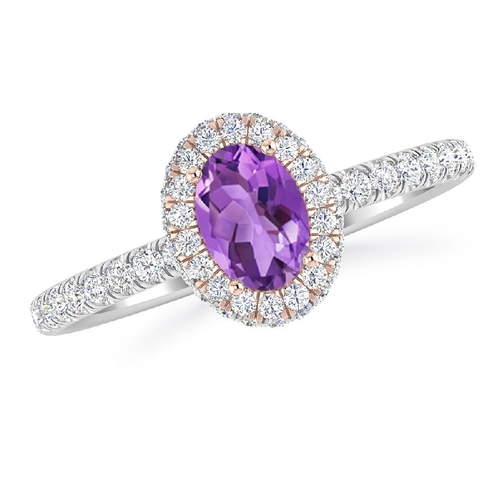 White Gold - Amethyst