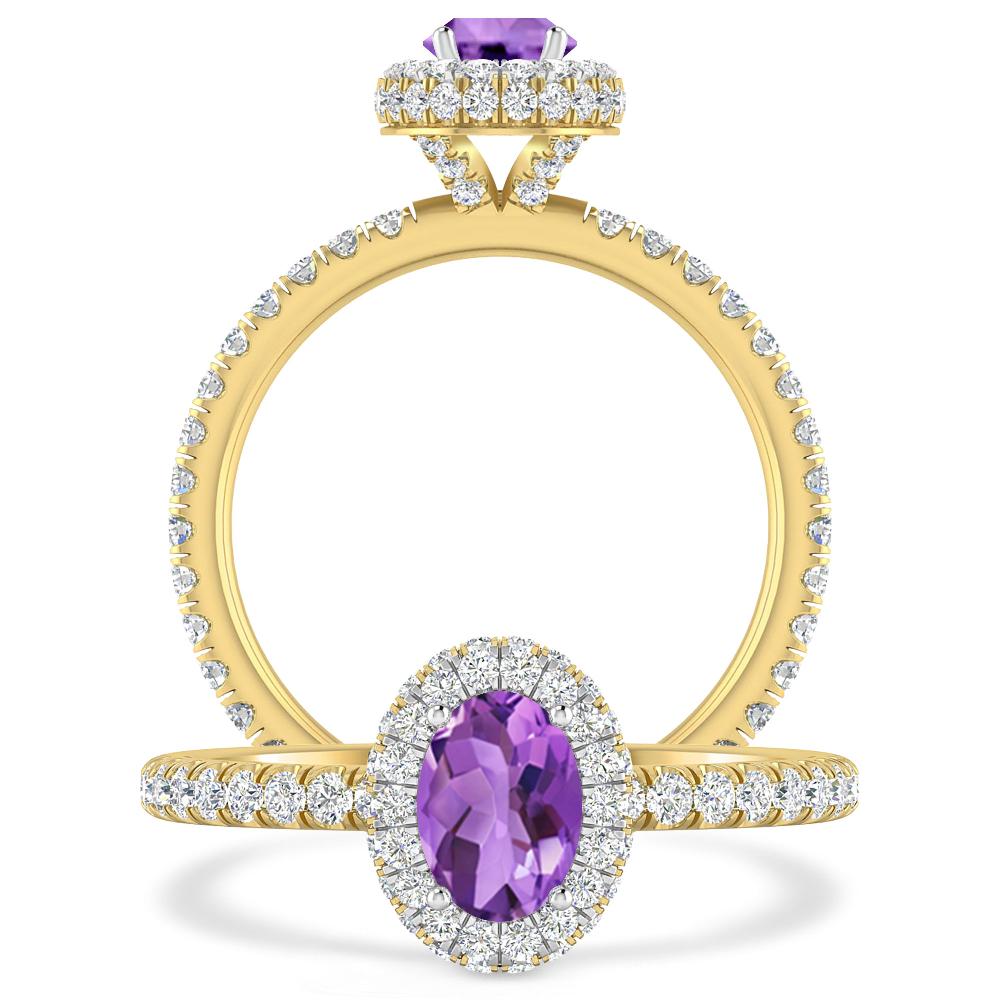 Yellow Gold - Amethyst