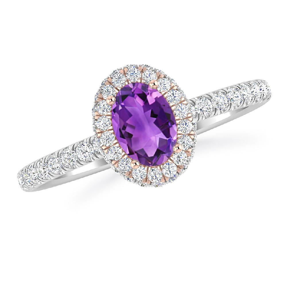 White Gold - Amethyst