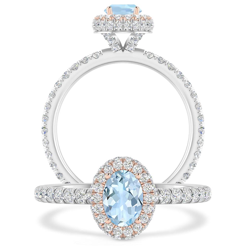 White Gold - Aquamarine