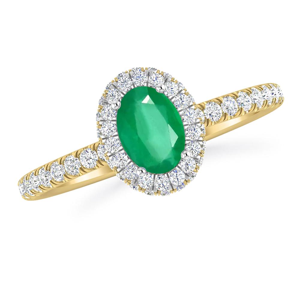 Yellow Gold - Emerald