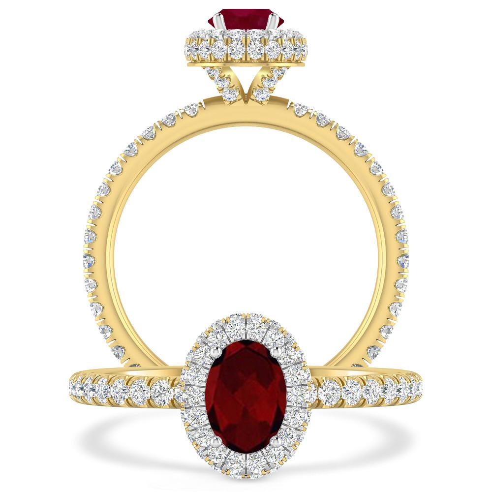 Yellow Gold - Garnet