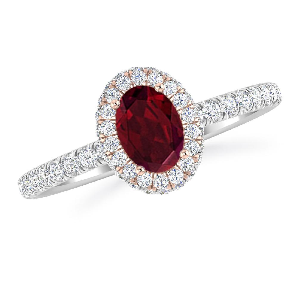 White Gold - Garnet