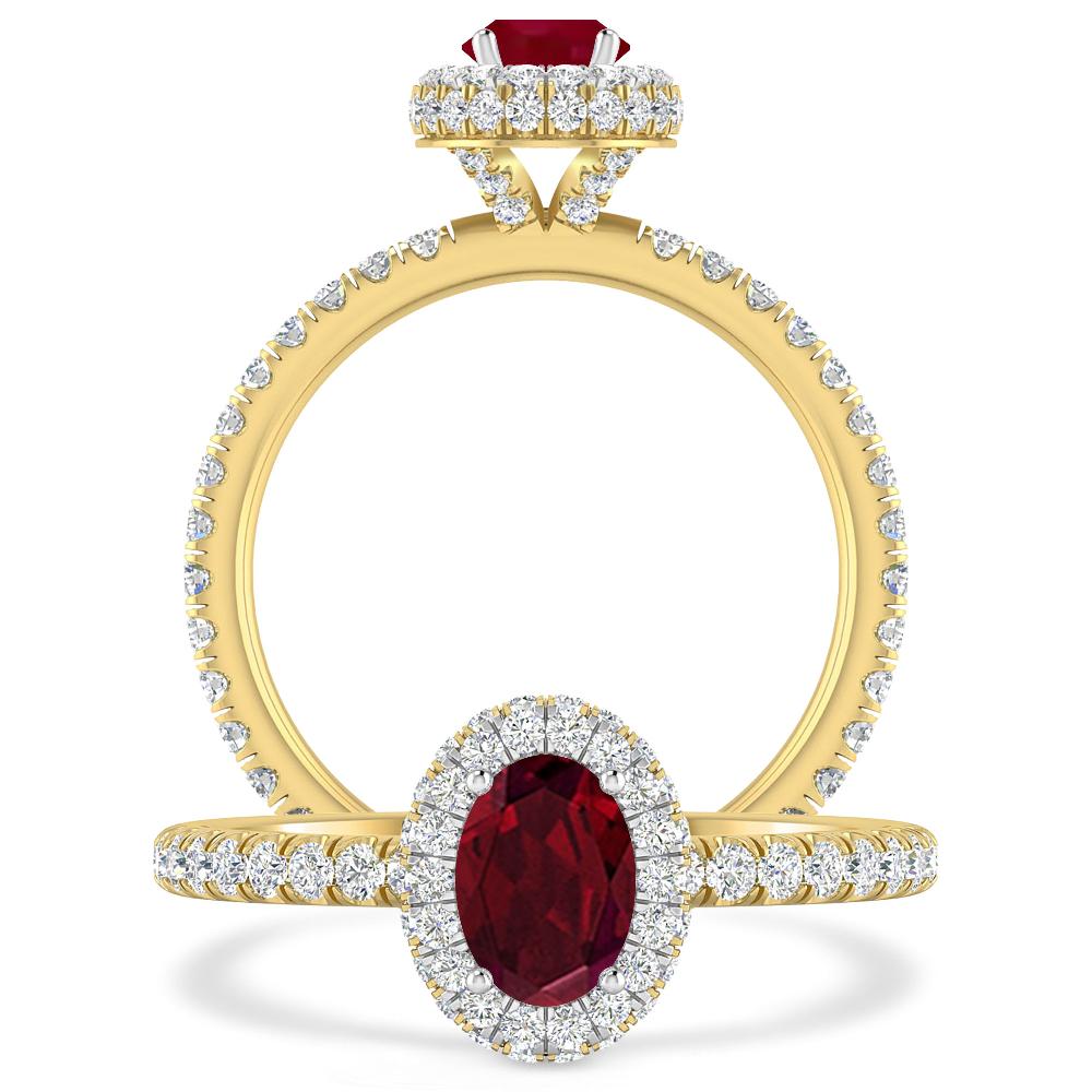 Yellow Gold - Garnet