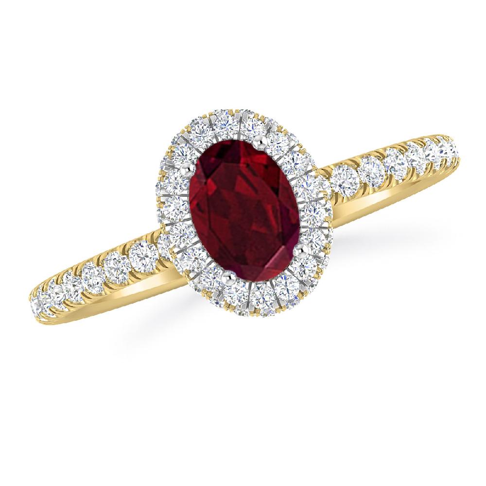 Yellow Gold - Garnet