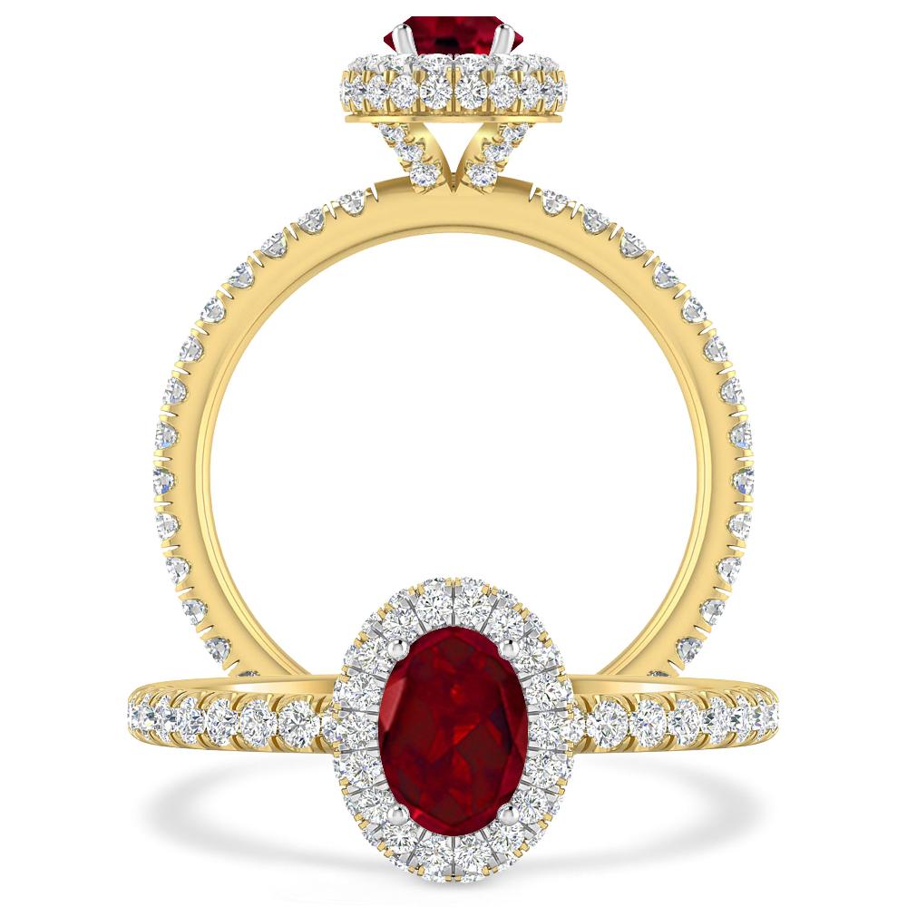 Yellow Gold - Garnet