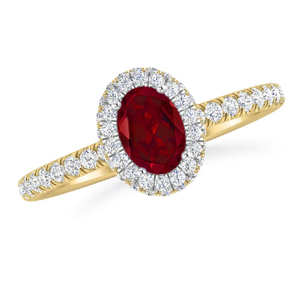 Yellow Gold - Garnet