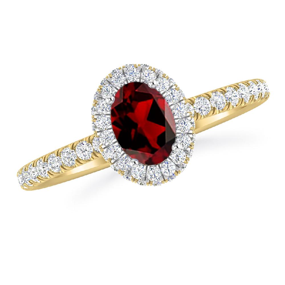 Yellow Gold - Garnet