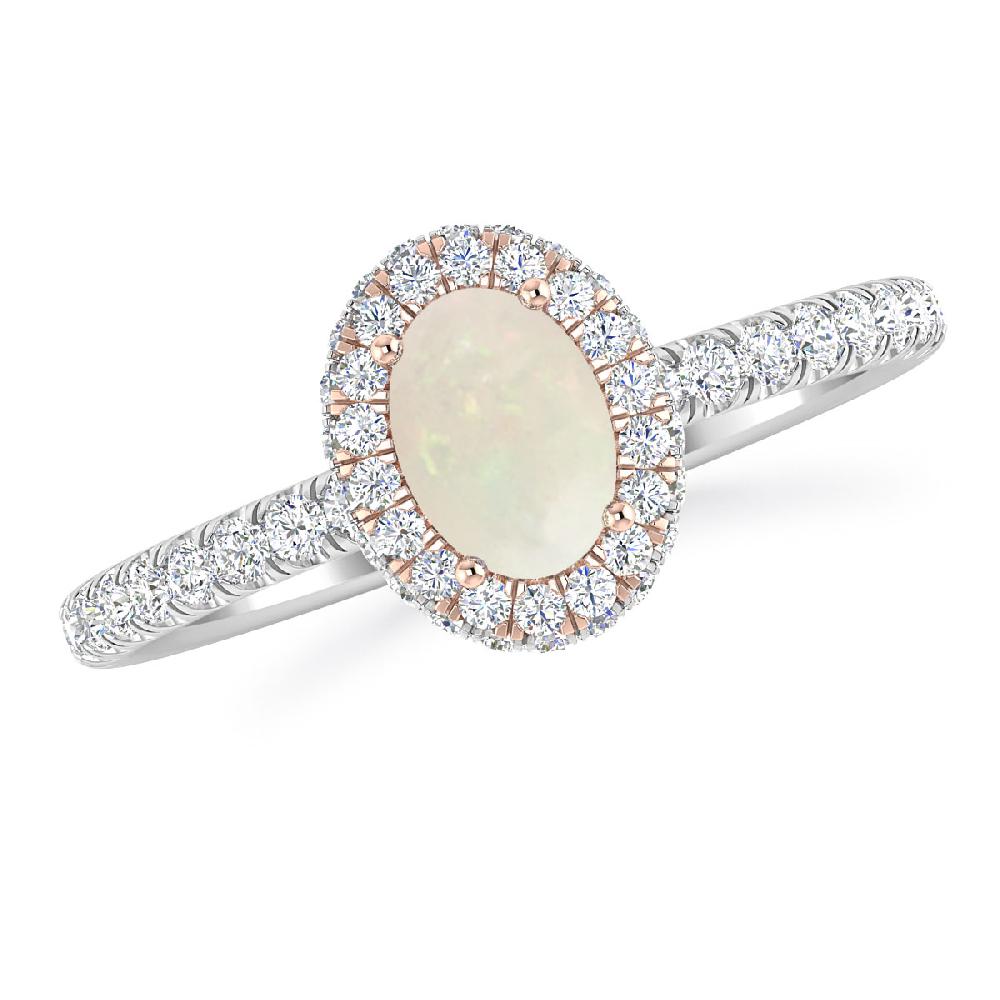 White Gold - Opal