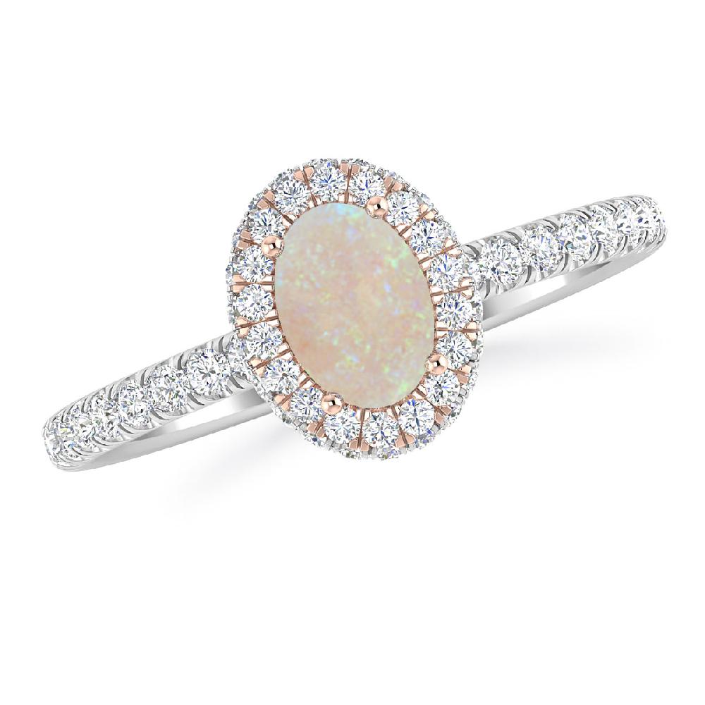 White Gold - Opal