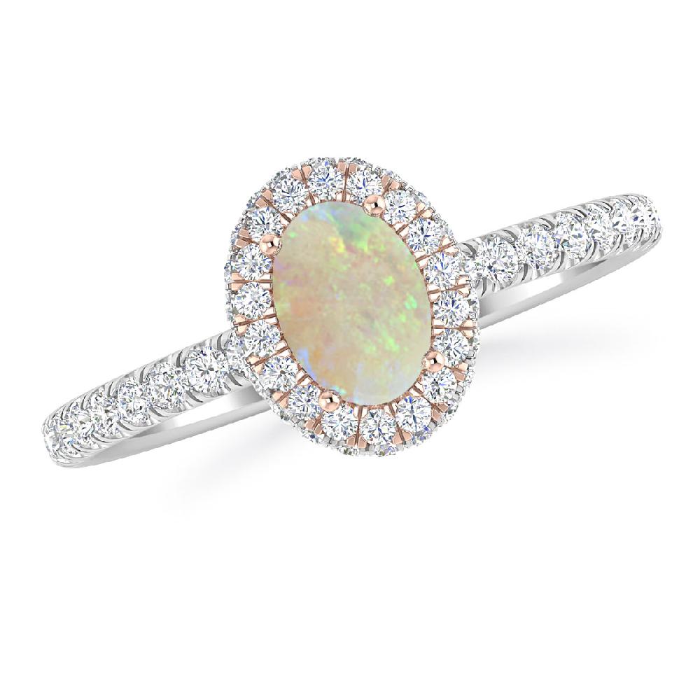 White Gold - Opal