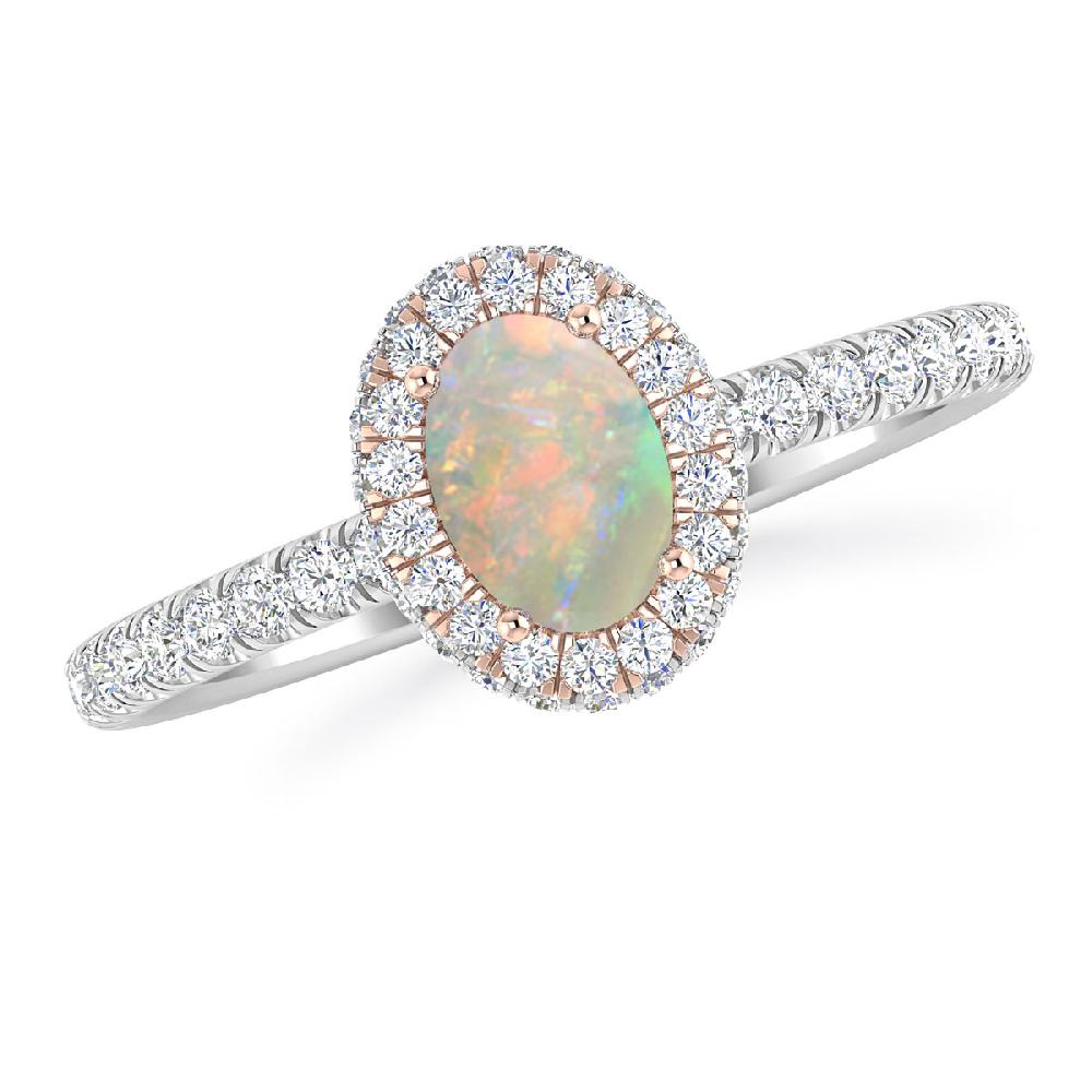 White Gold - Opal