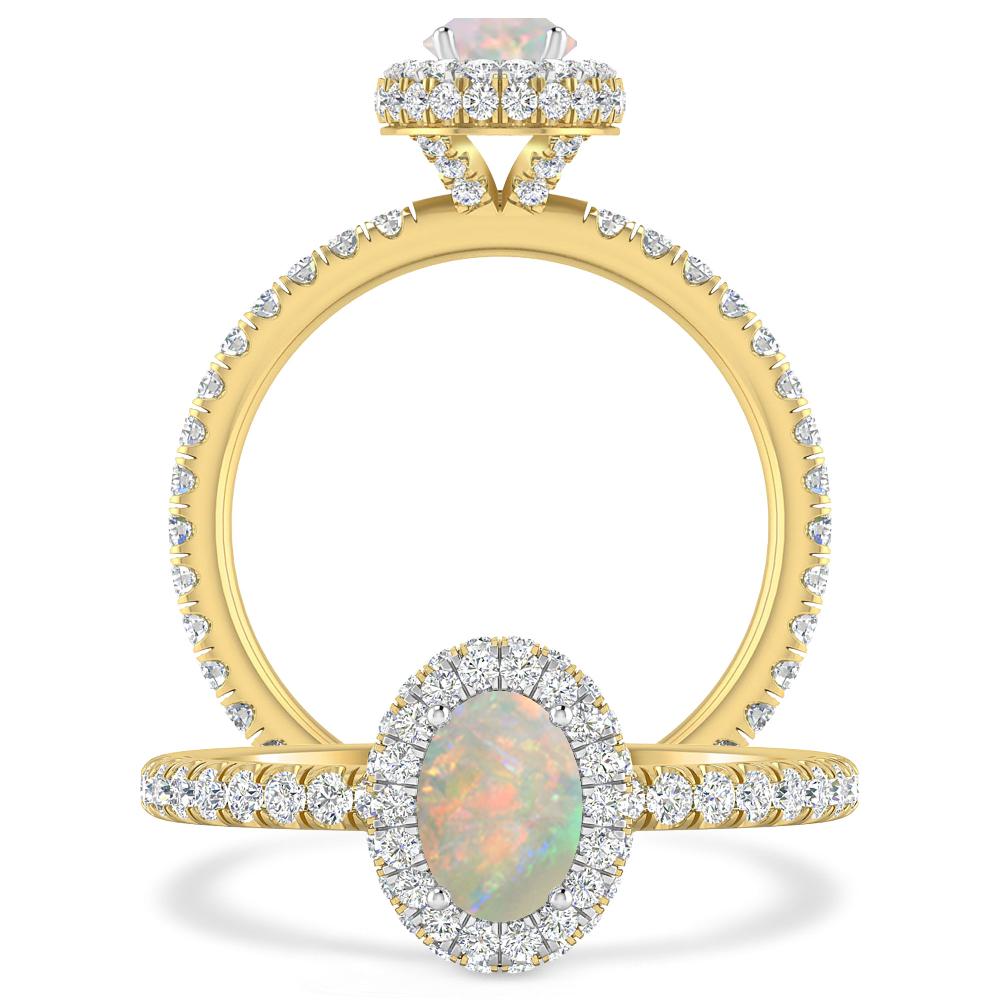 Yellow Gold - Opal