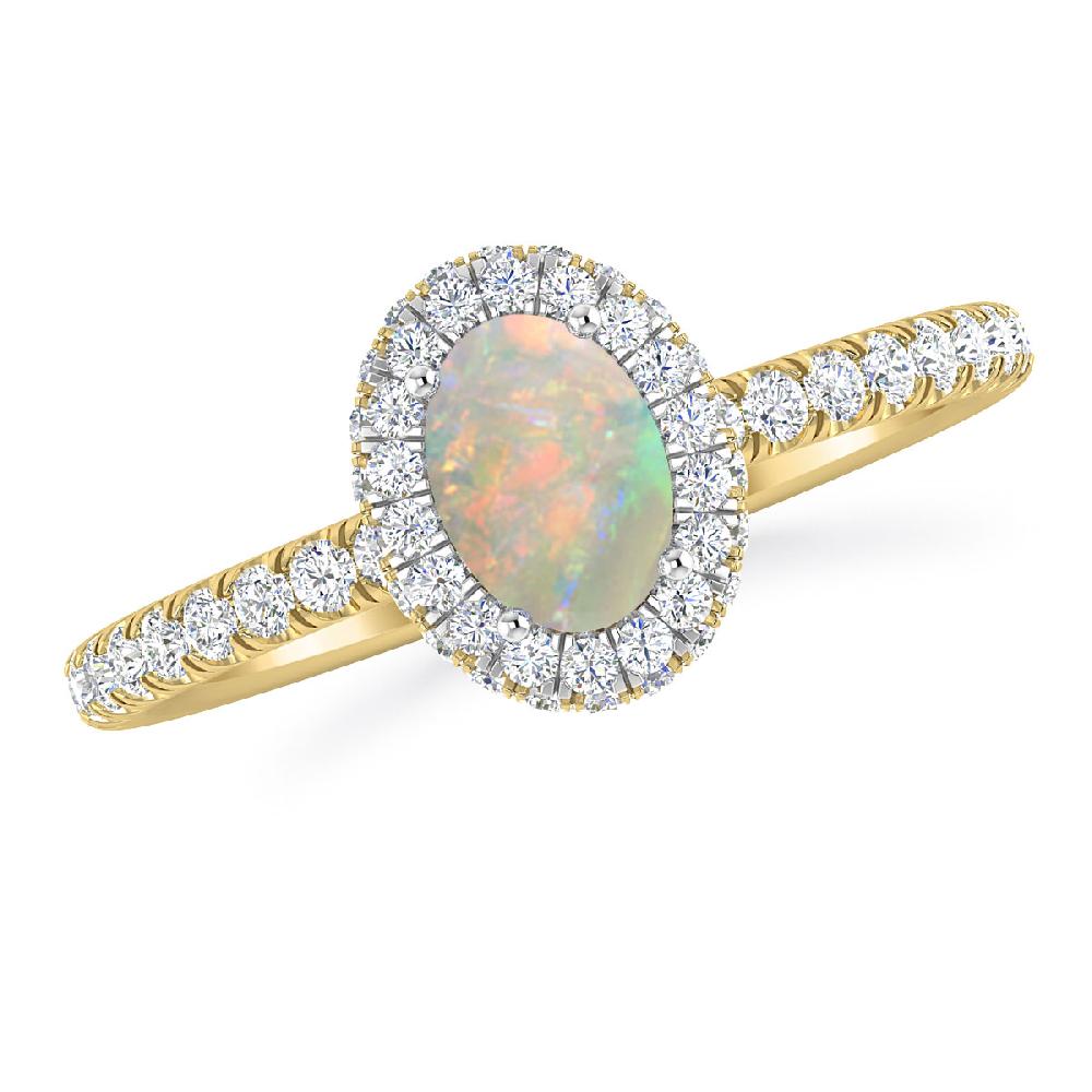 Yellow Gold - Opal