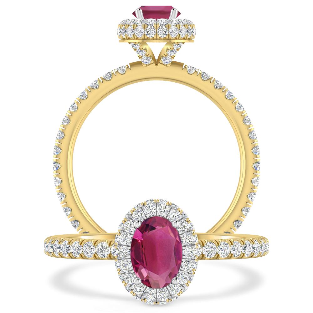 Yellow Gold - Pink Tourmaline