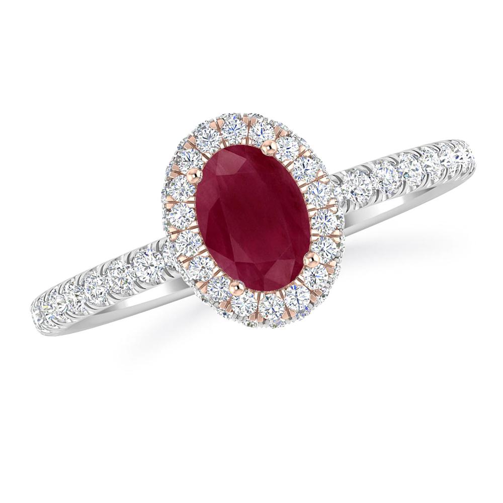 White Gold - Ruby