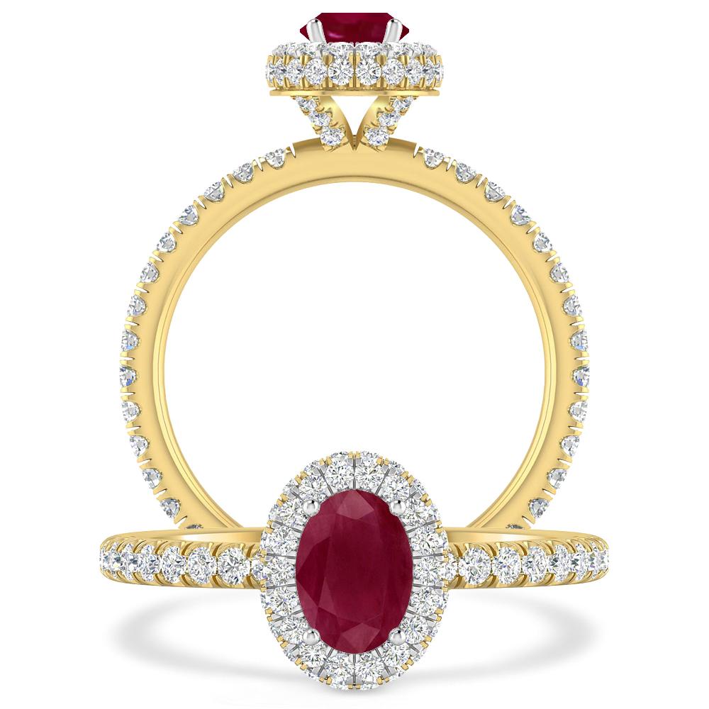 Yellow Gold - Ruby