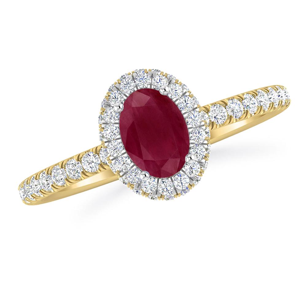 Yellow Gold - Ruby