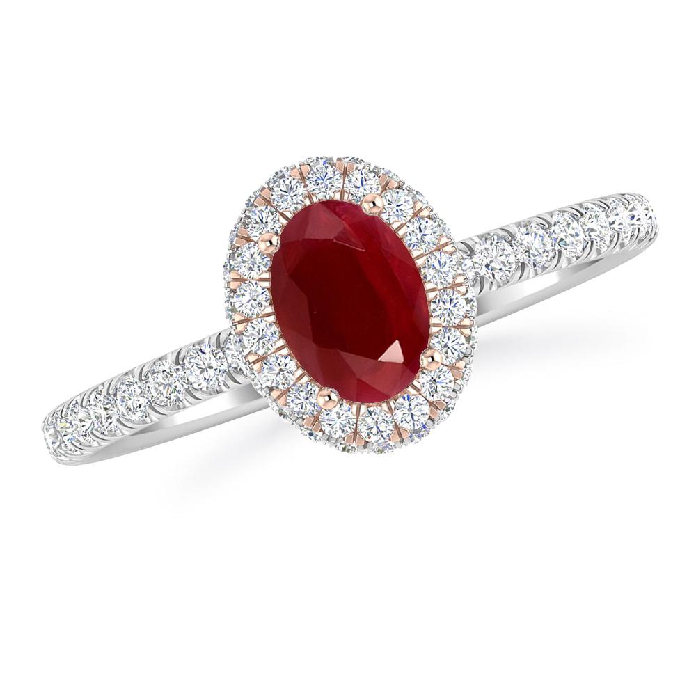 White Gold - Ruby