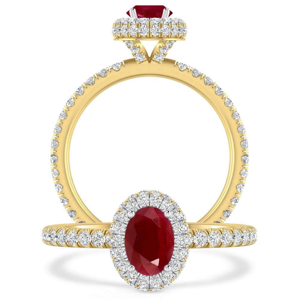 Yellow Gold - Ruby