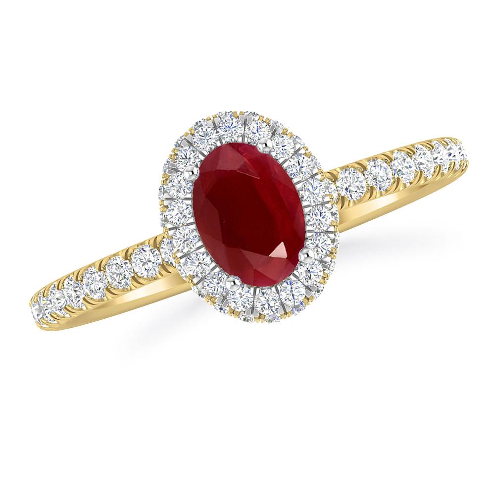 Yellow Gold - Ruby