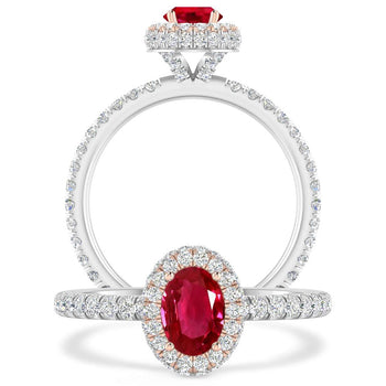 White Gold - Ruby