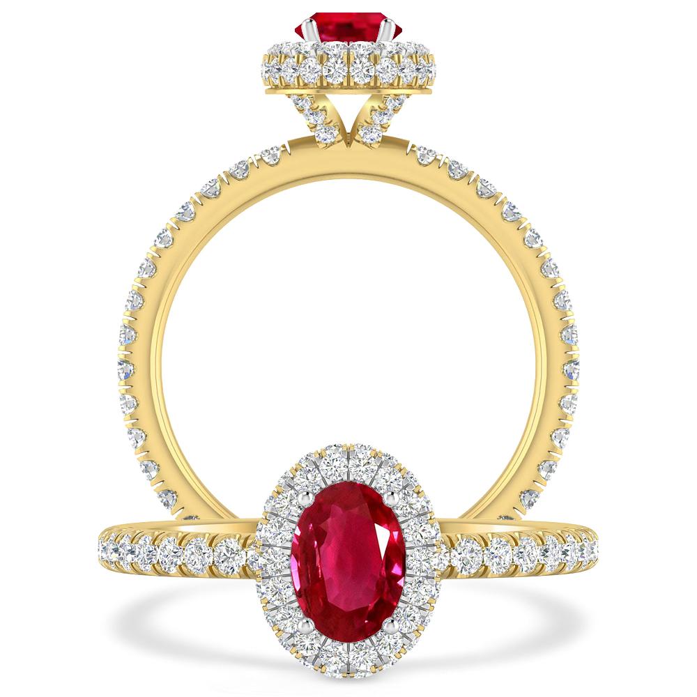 Yellow Gold - Ruby