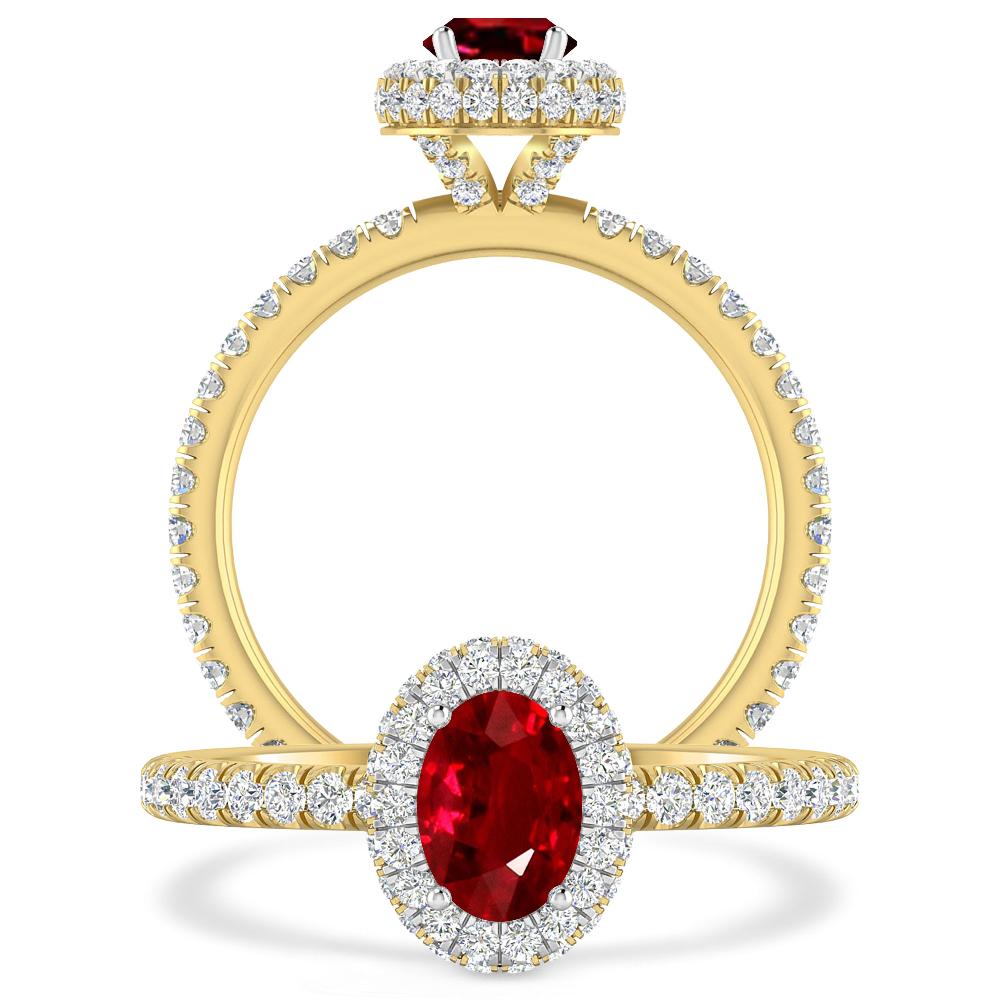 Yellow Gold - Ruby