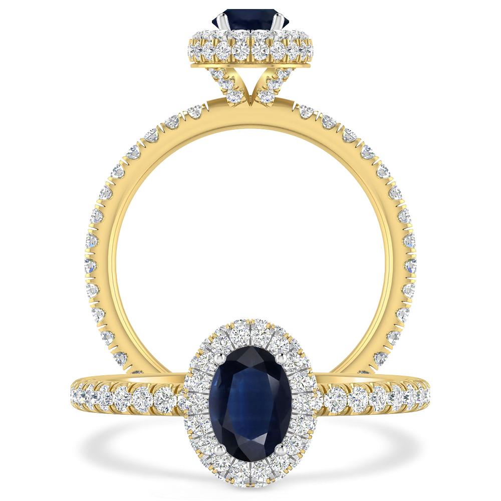 Yellow Gold - Sapphire