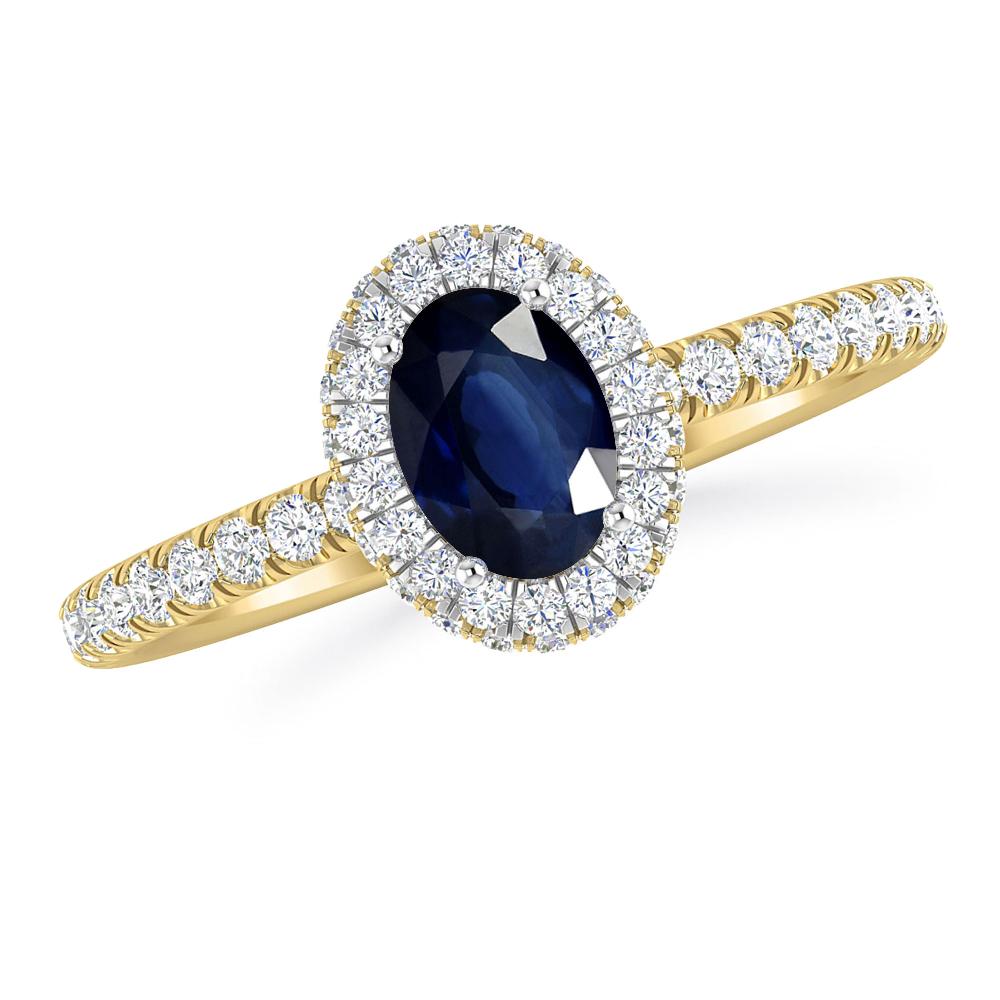 Yellow Gold - Sapphire