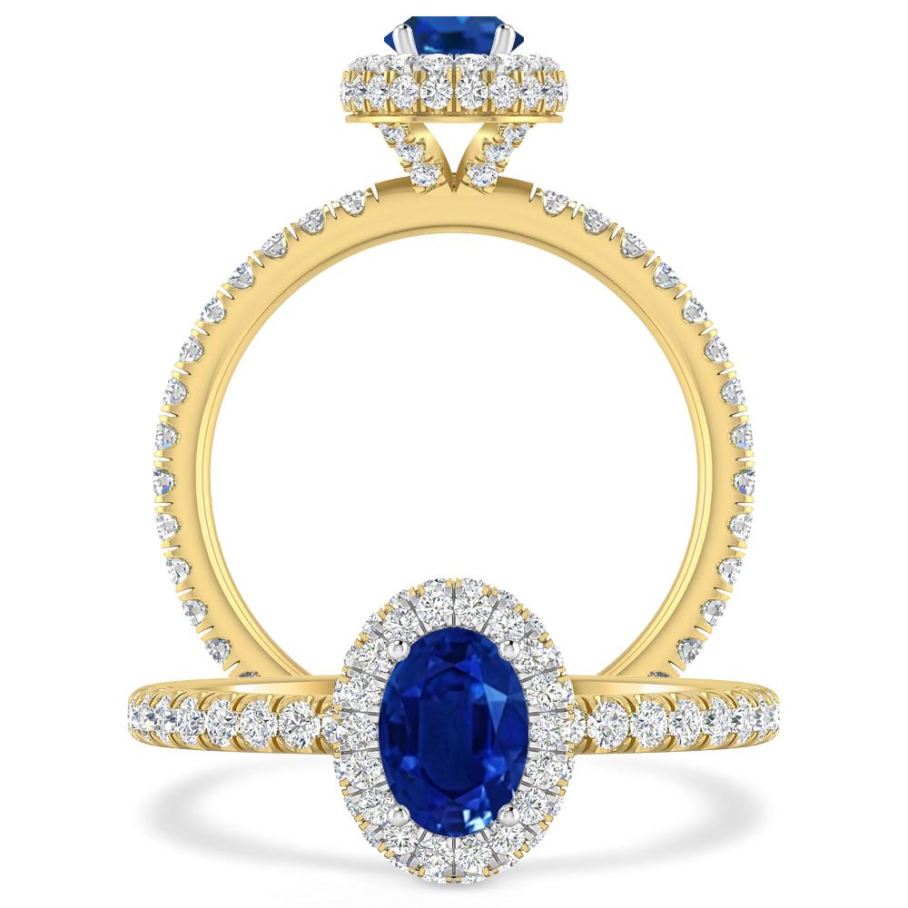 Yellow Gold - Sapphire