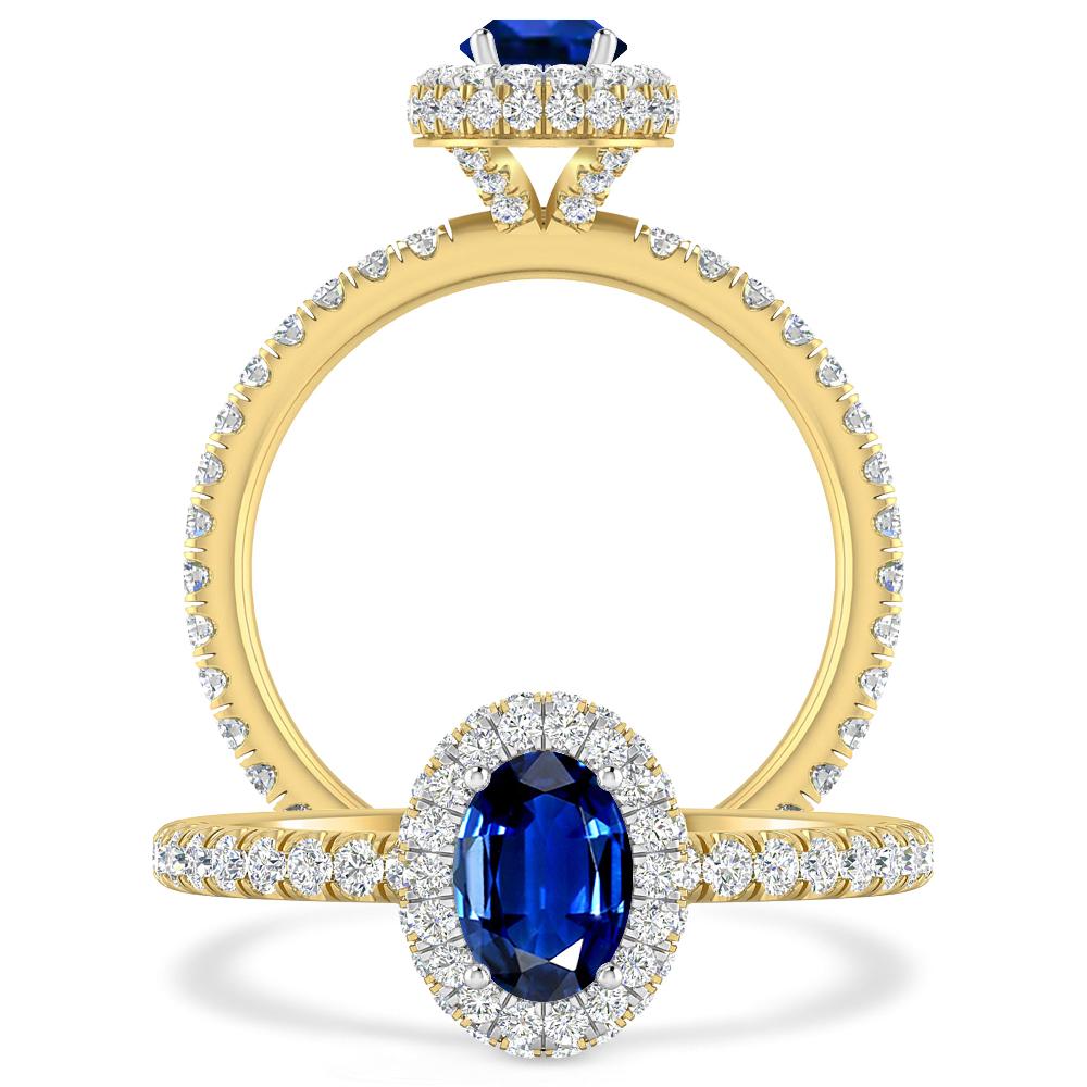 Yellow Gold - Sapphire