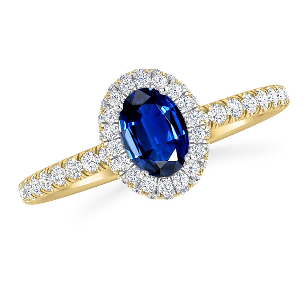 Yellow Gold - Sapphire