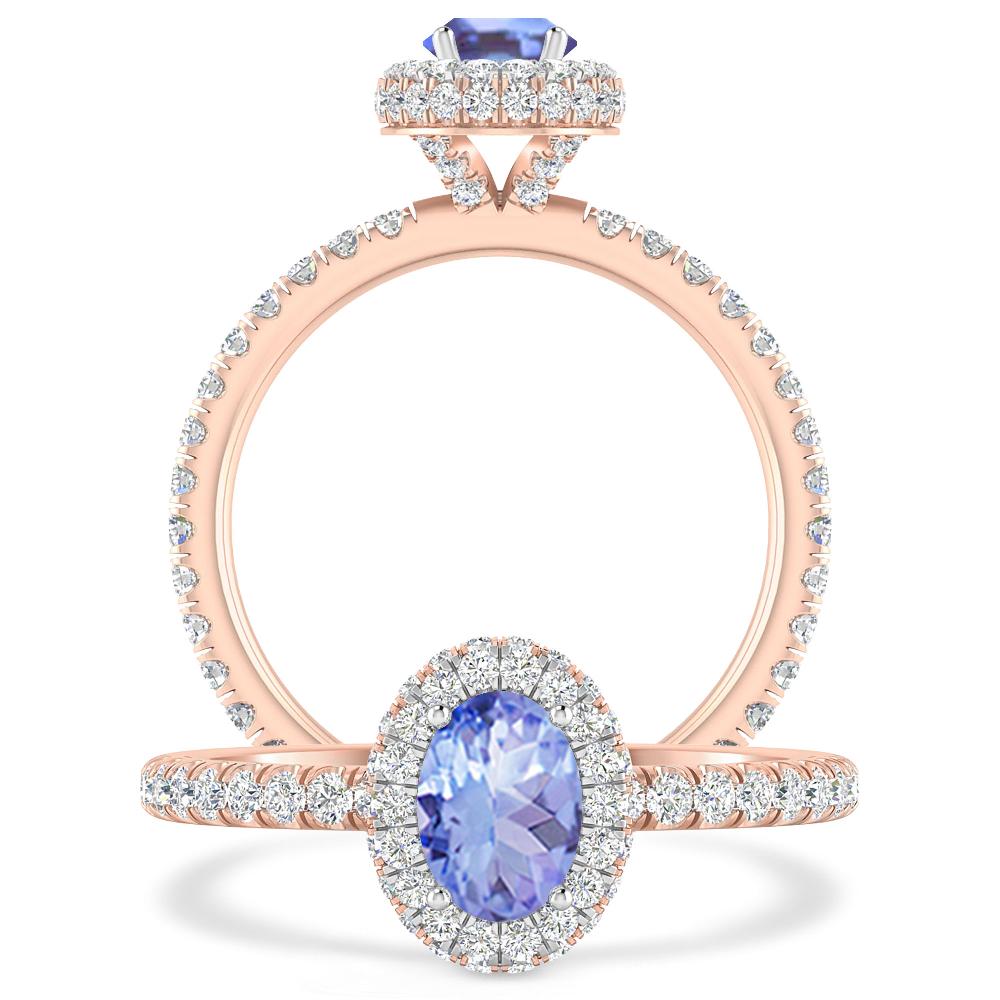 Rose Gold - Tanzanite