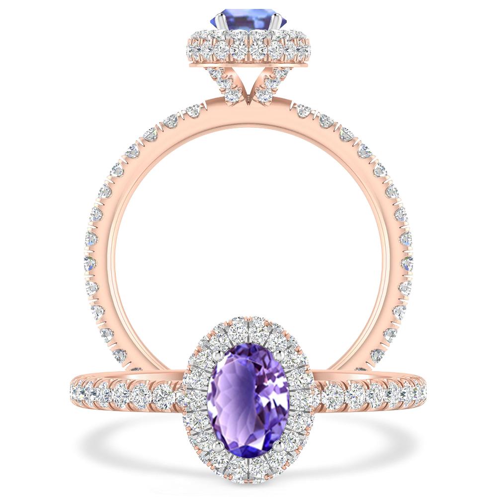 Rose Gold - Tanzanite