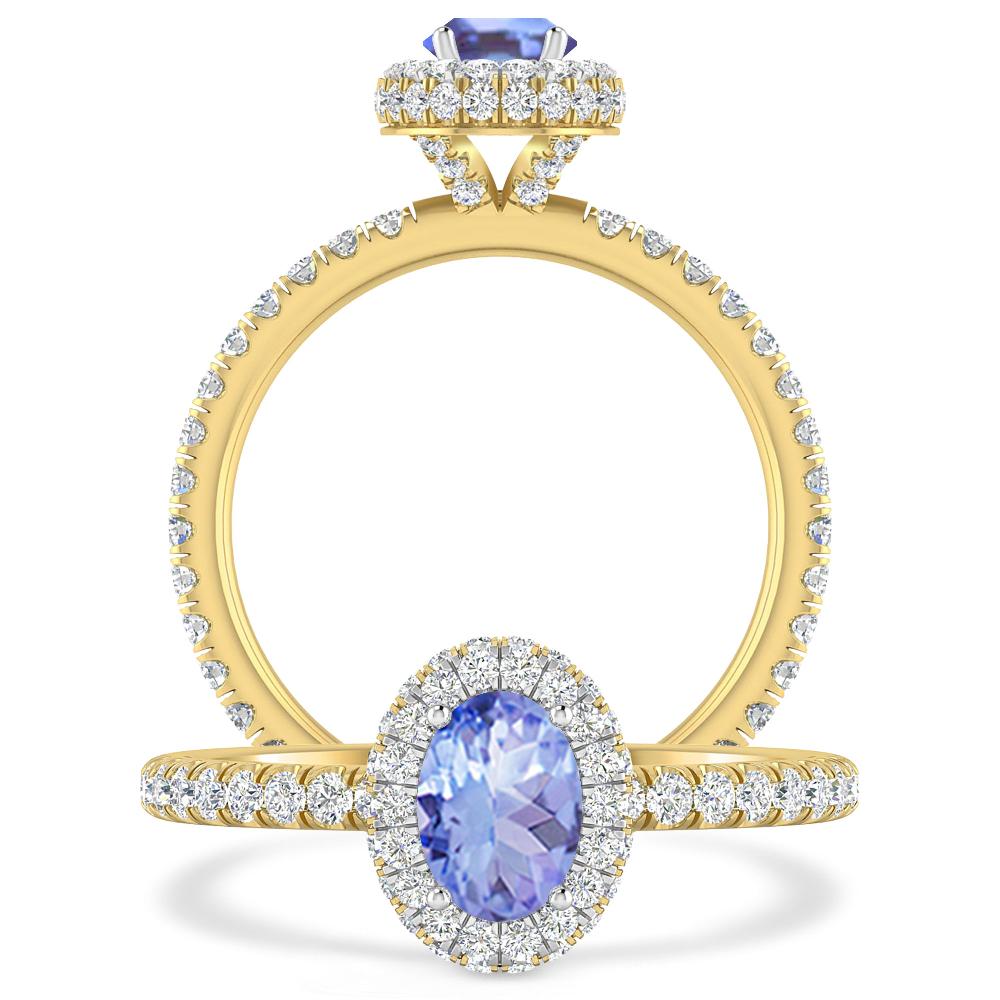 Yellow Gold - Tanzanite