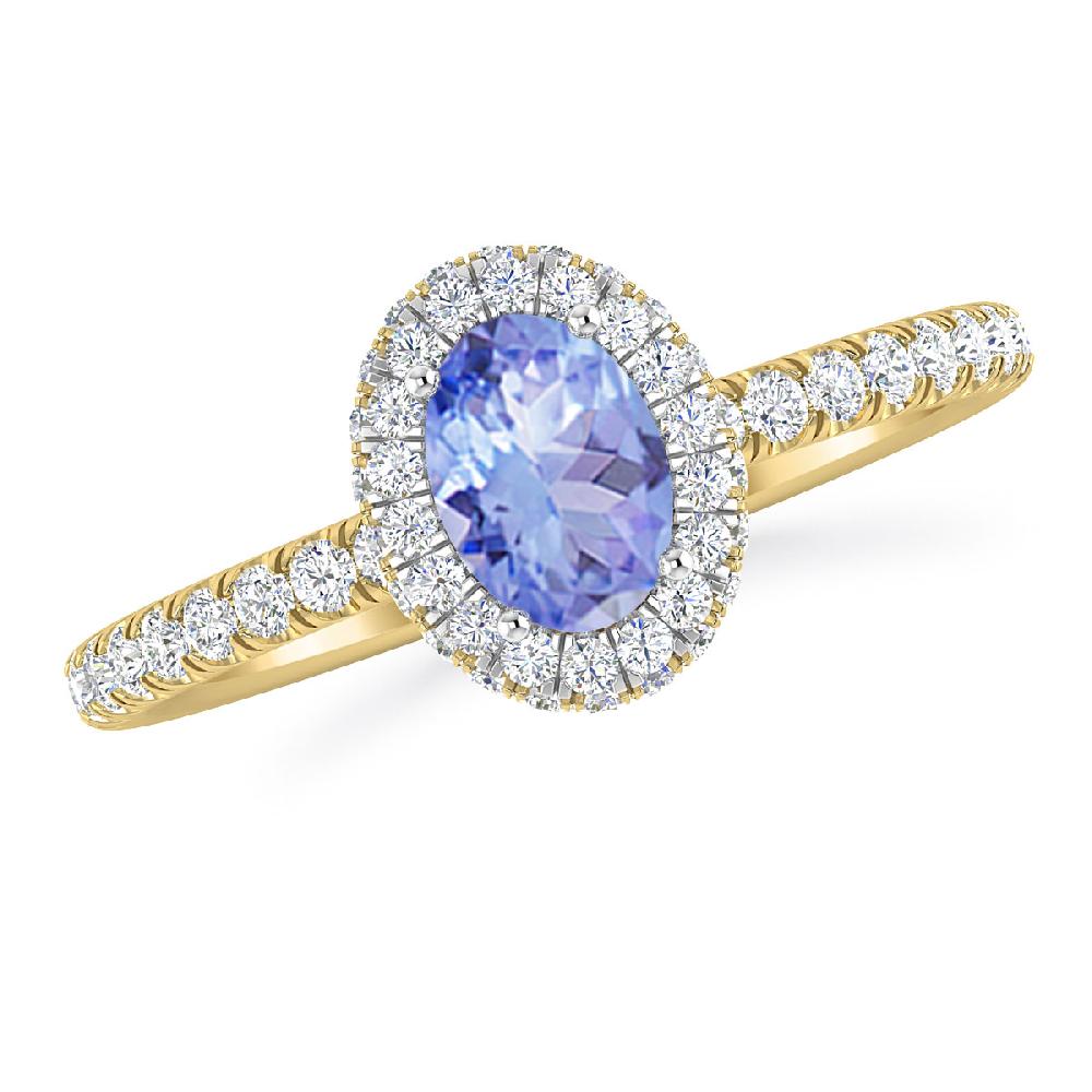 Yellow Gold - Tanzanite