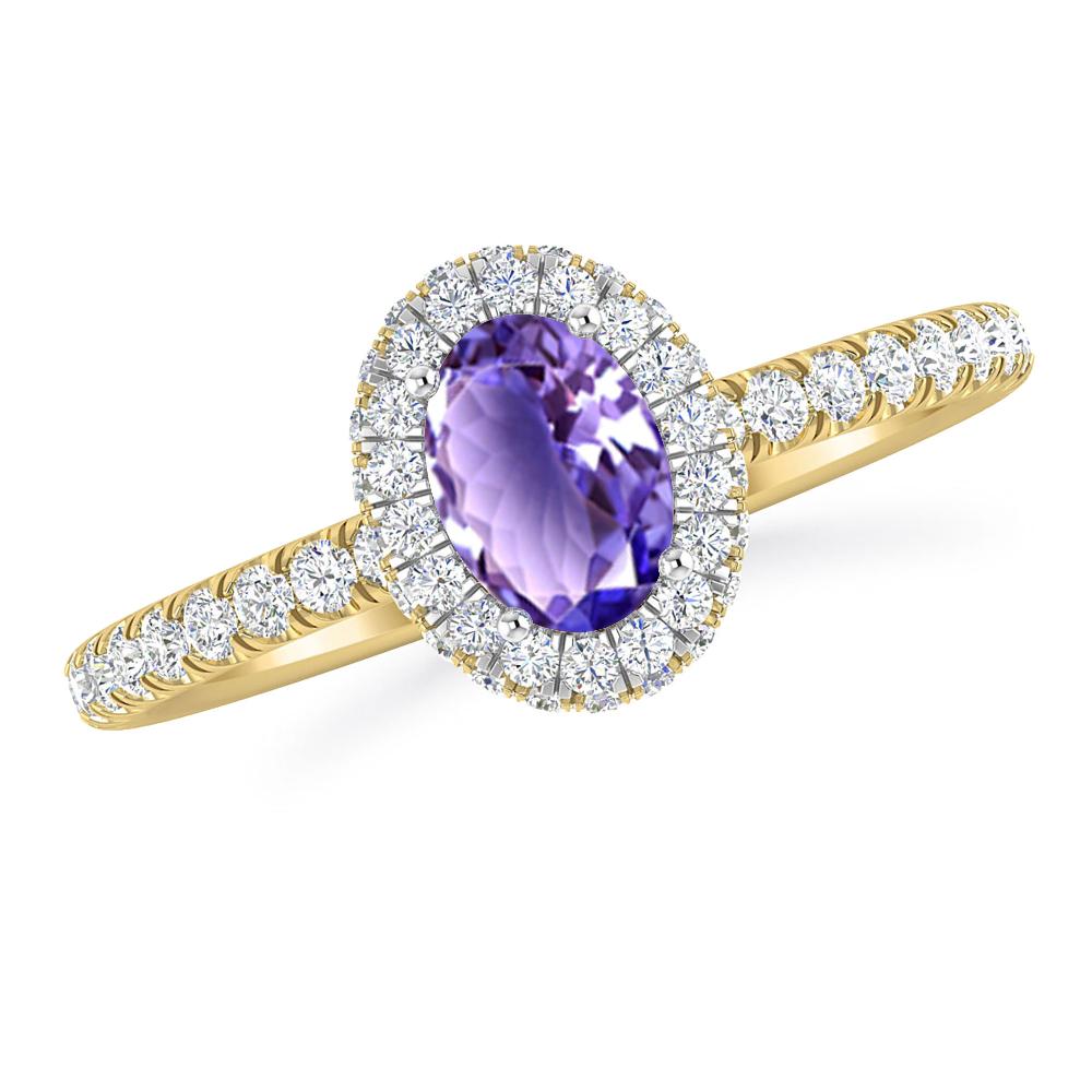 Yellow Gold - Tanzanite