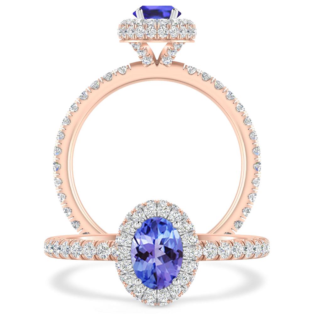 Rose Gold - Tanzanite