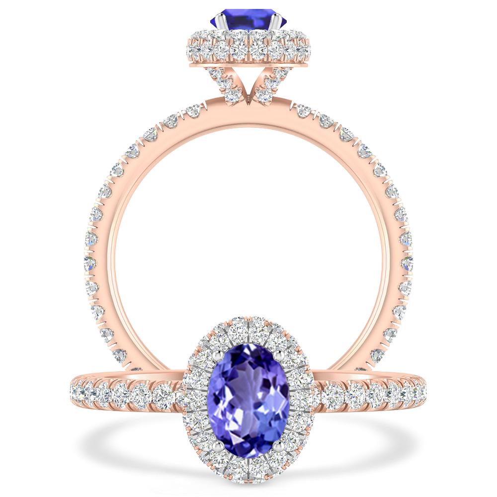 Rose Gold - Tanzanite