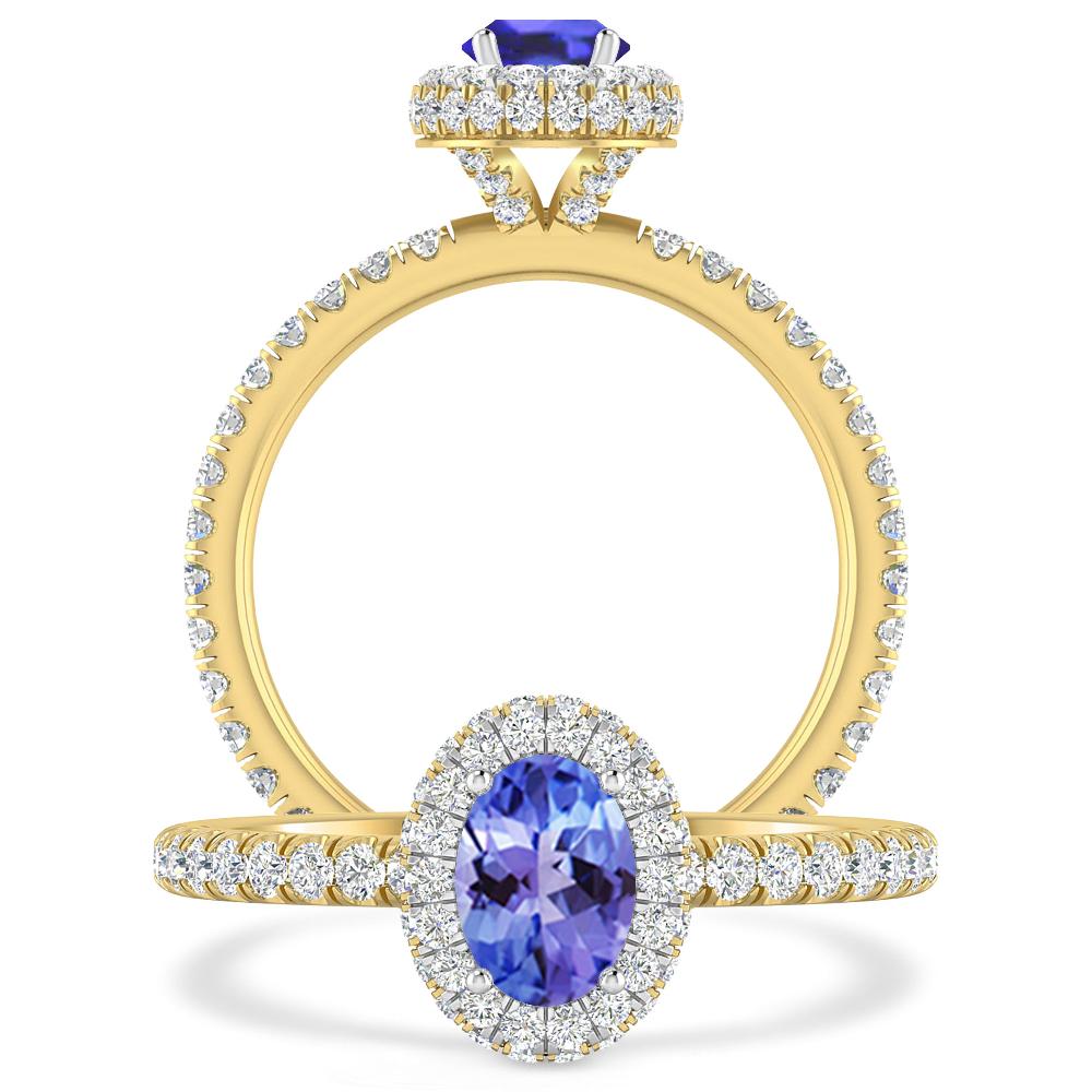 Yellow Gold - Tanzanite